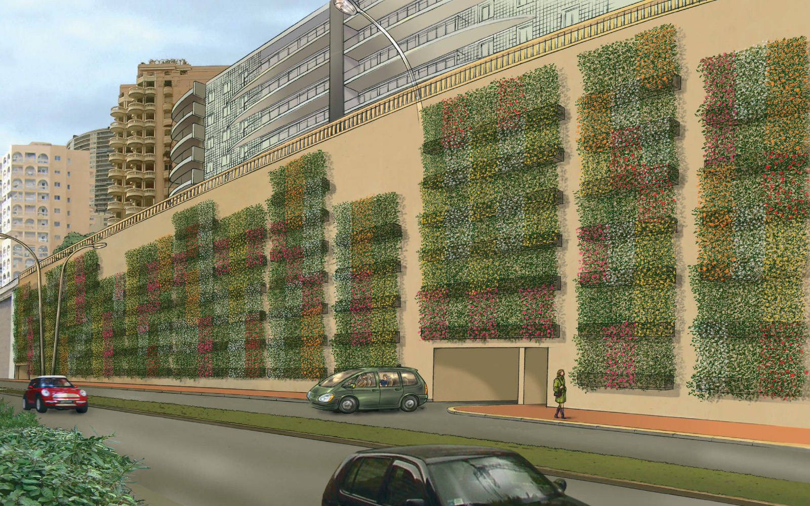 Mobilane-Projekt-Monaco-WallPlanter-erstes-grünes-fassade