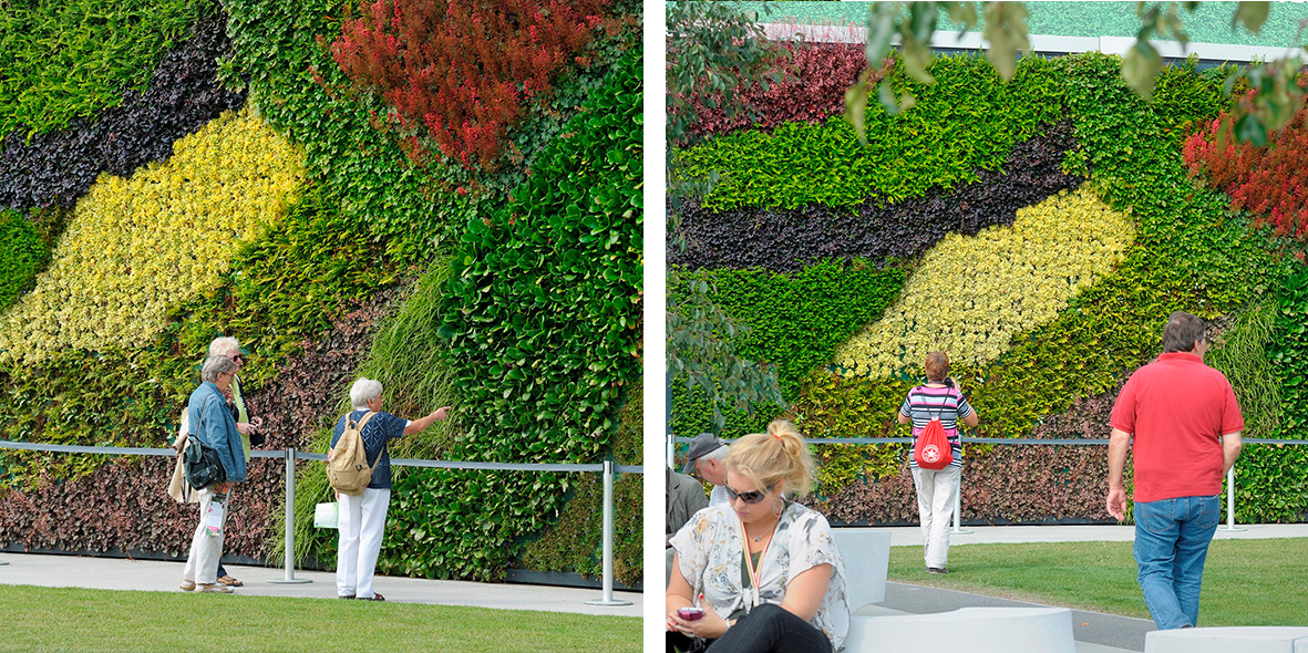 Mobilane-grüne Fassade-Floriade