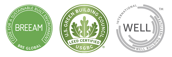 Breeam - well - leed - Mobilane