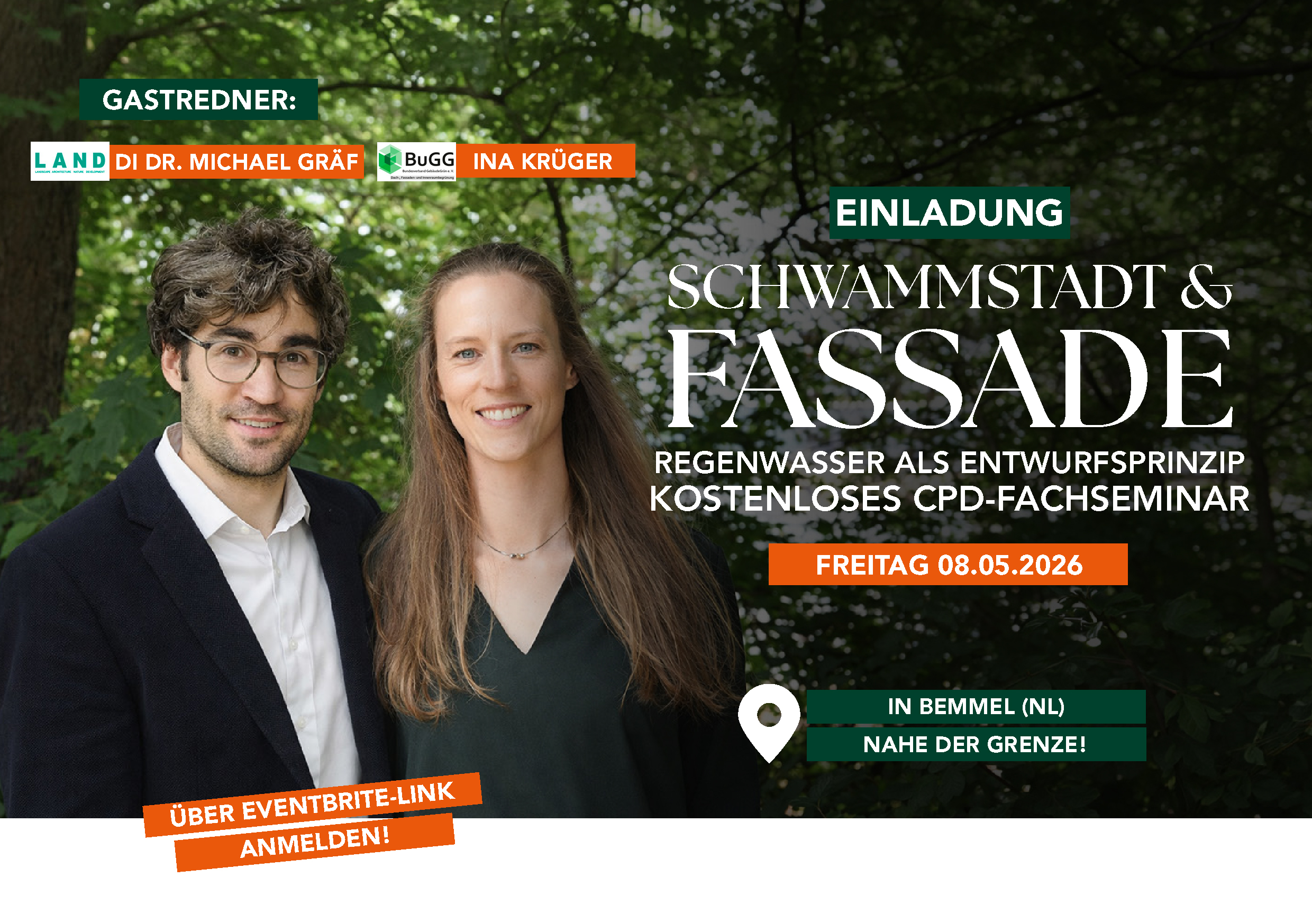 CPD Seminar Schwammstadt und Fassadenbegrünung für Architekten NRW